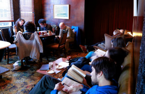 Members of a Wellington, New Zealand, club gather weekly to read slowly. (FRIDA SAKAJ/Wall Street Journal photo)