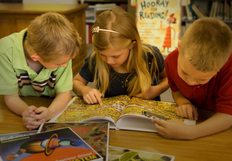kids reading where's waldo