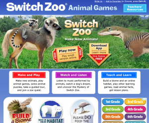 SwitchZoo Animal Games Web Site