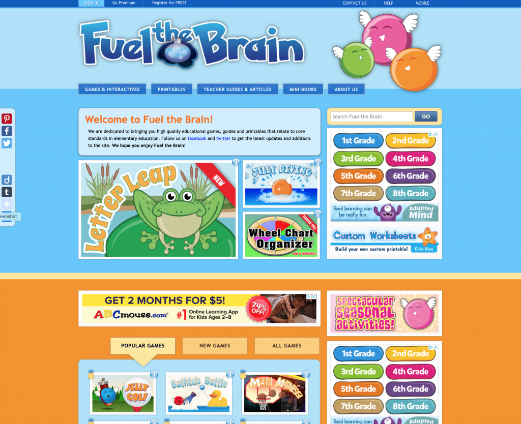 Fuel the Brain Web Site