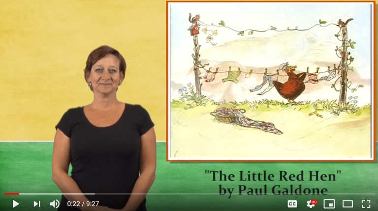 ASL Video of Little Red Hen by Paul Galdone