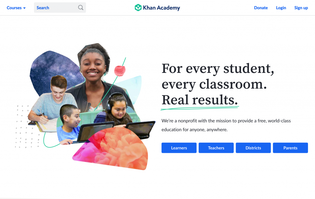 Khan Academy Web Page