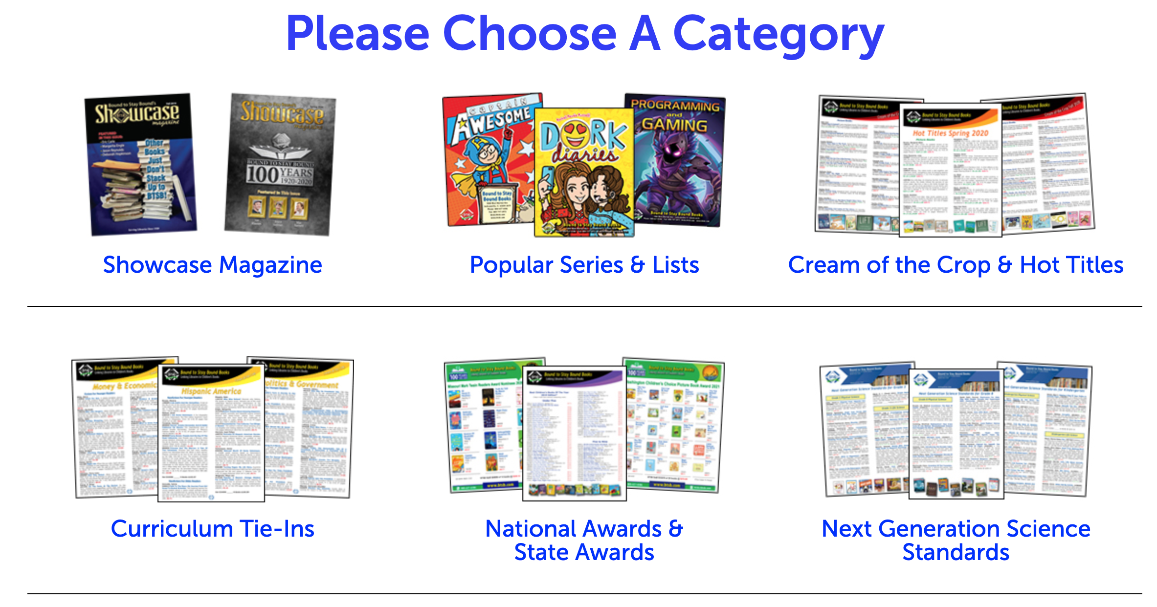 Brochures Bound to Stay Bound Books