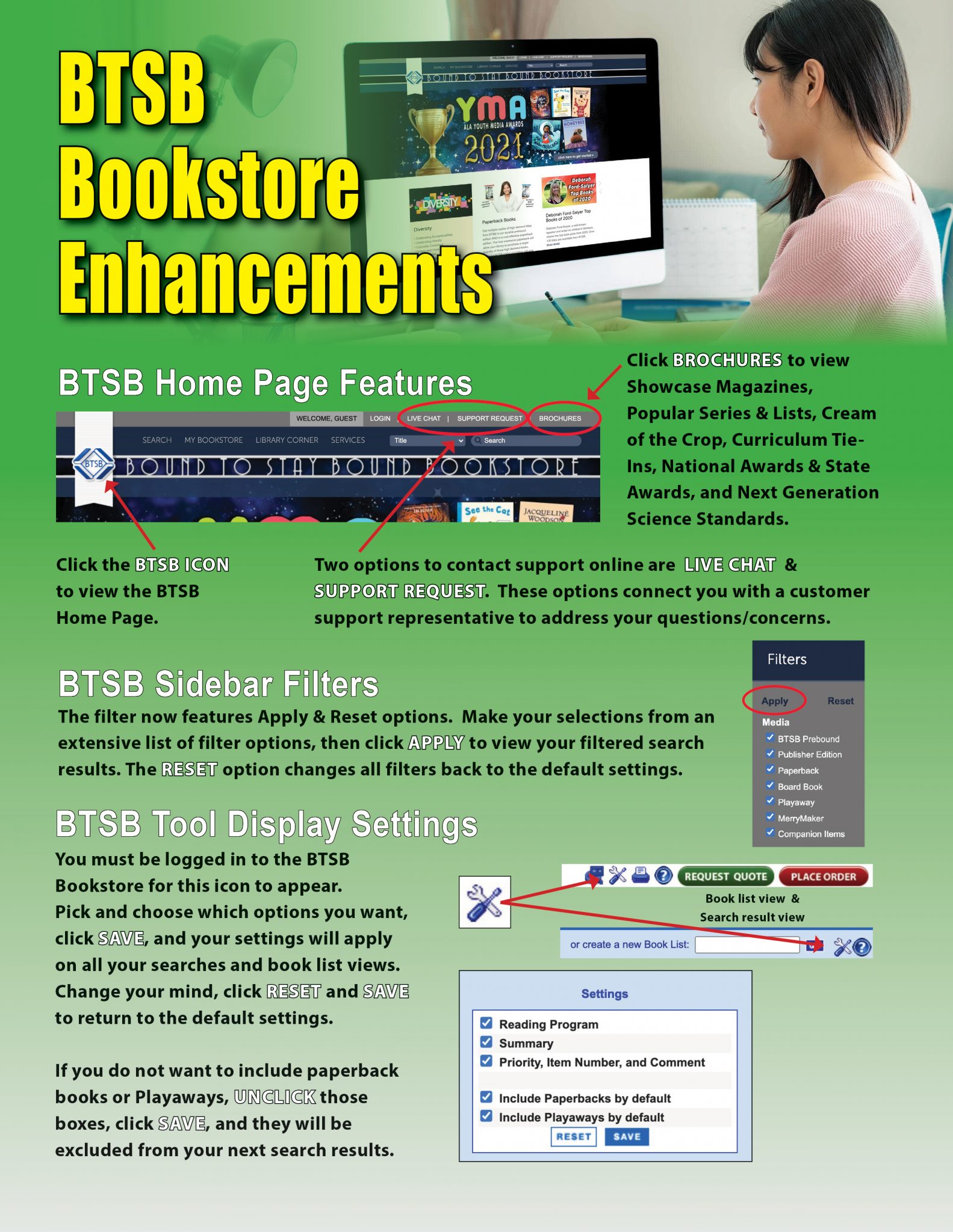BTSB Bookstore Enhancements Bound to Stay Bound Books