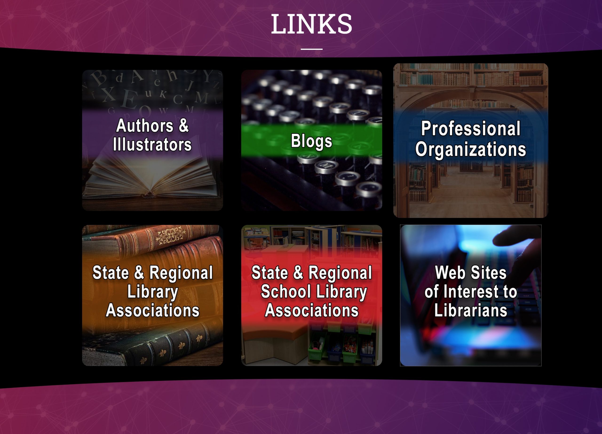 Links Landing Page Bound to Stay Bound Books