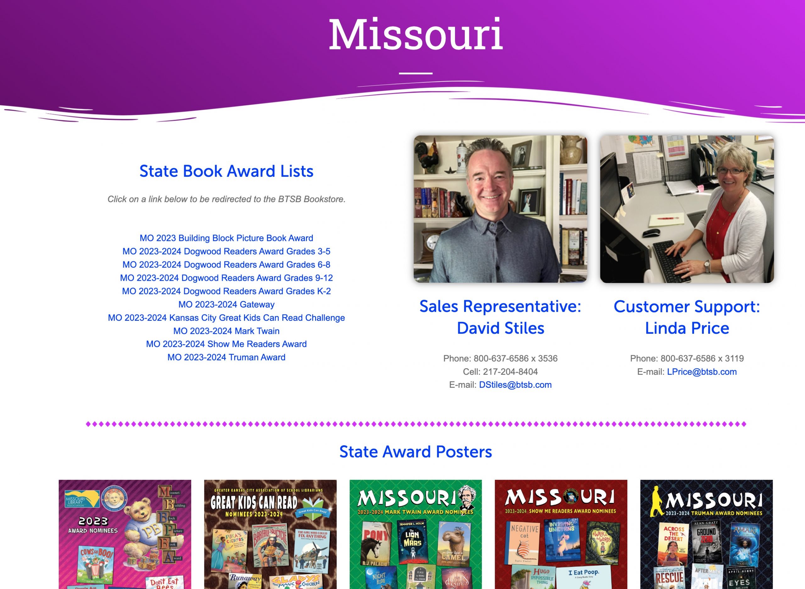 Missouri David Stiles Bound to Stay Bound Books